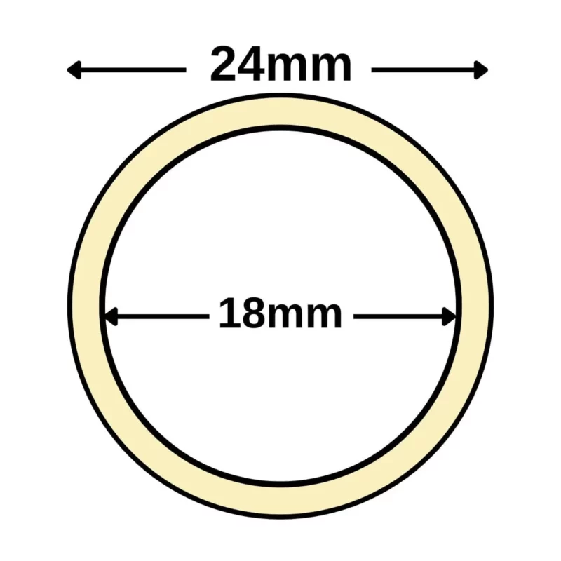 24x18mm ceramic tube