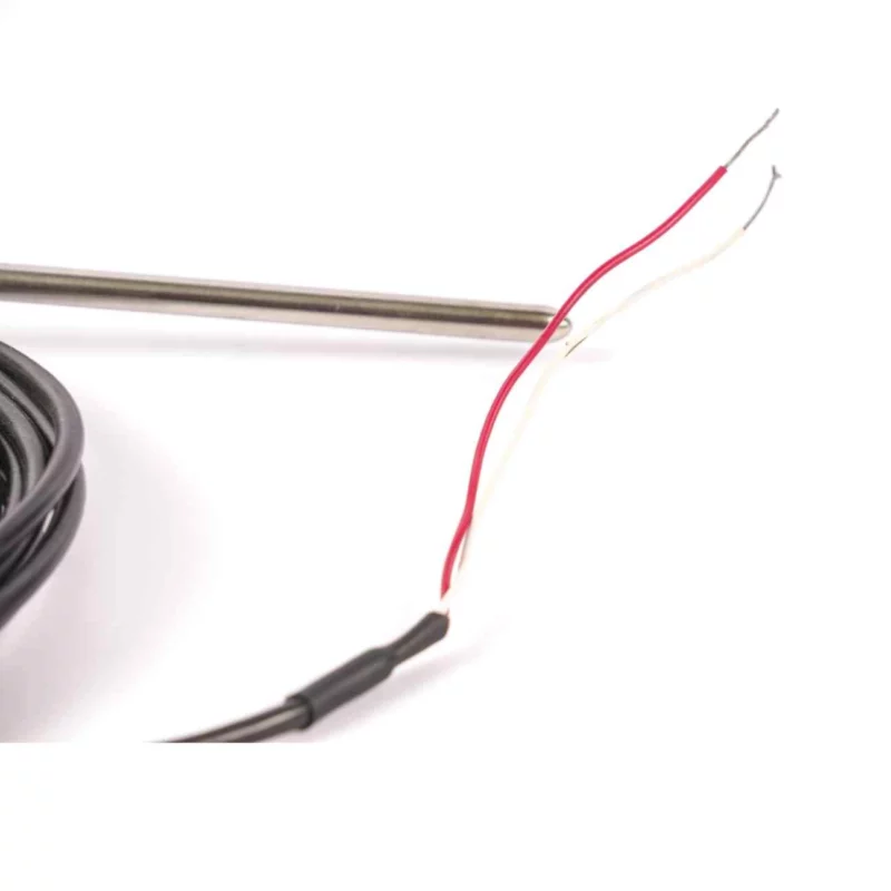 Cable resistance thermometer metal pocket