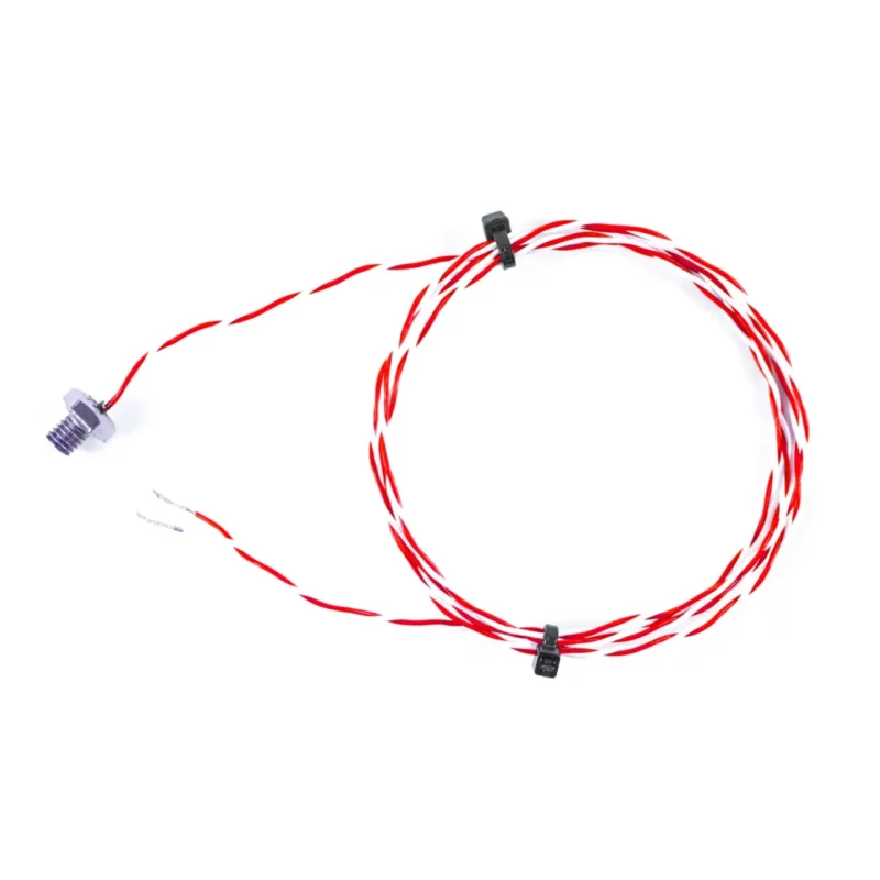 Cable resistance thermometer with screw tip