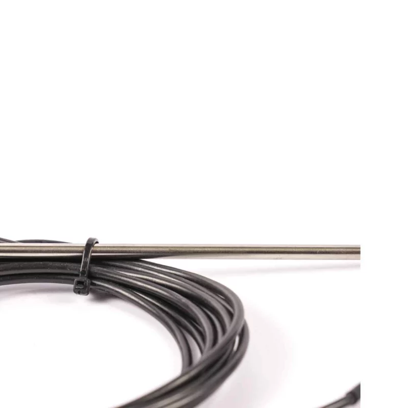 Cable resistance thermometer metal pocket