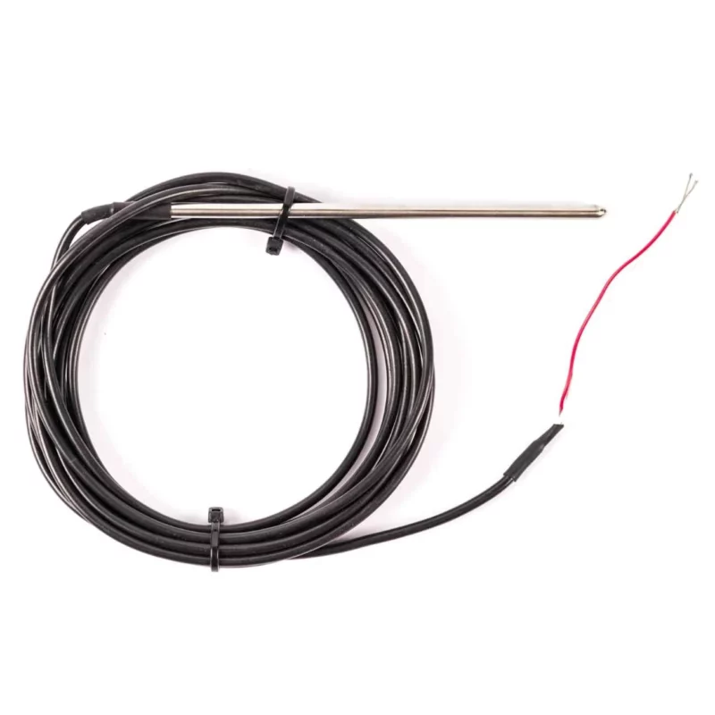 Cable rtd with a metal pocket