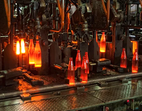 Glass bottle manufacturing plant