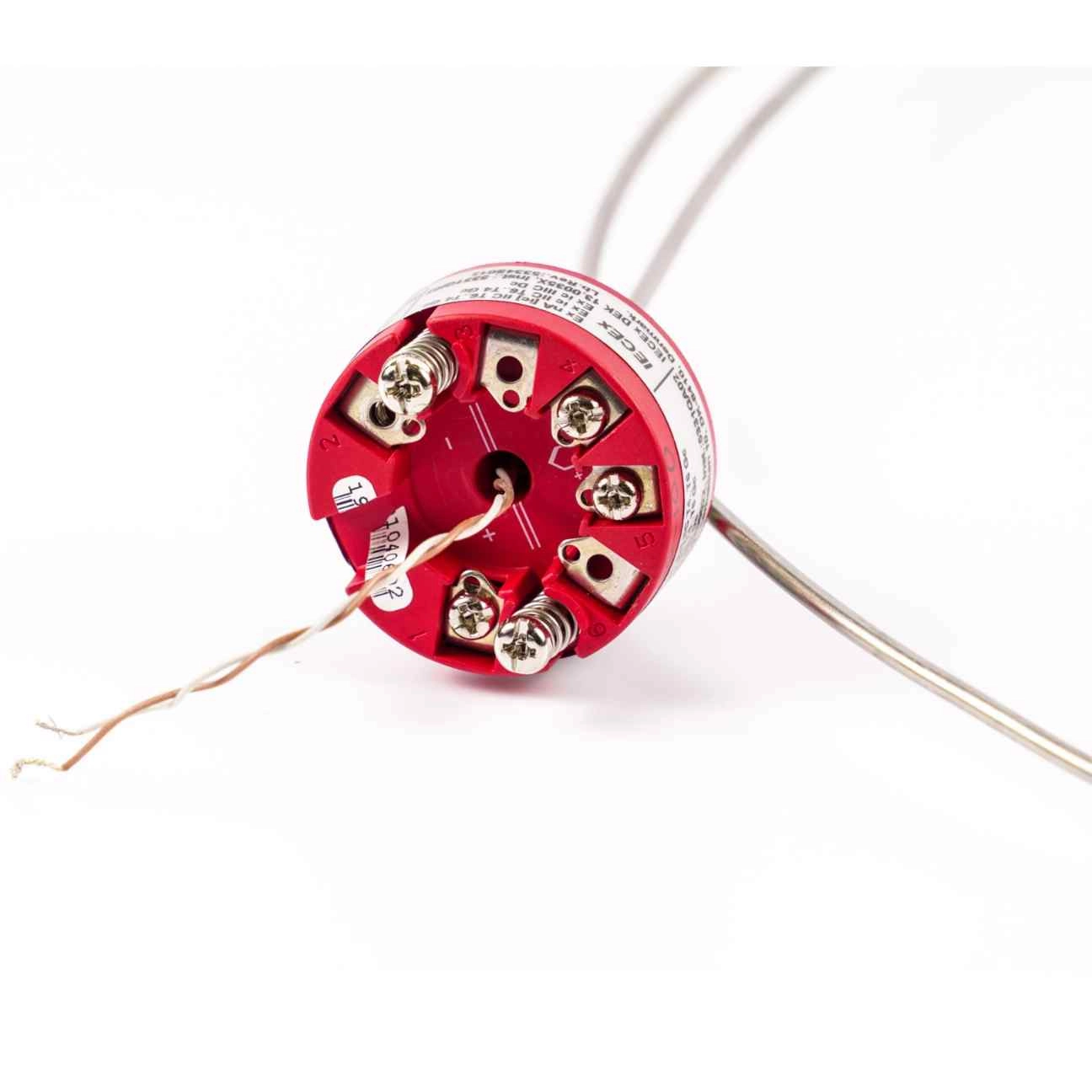 MI resistance thermometer with transmitter
