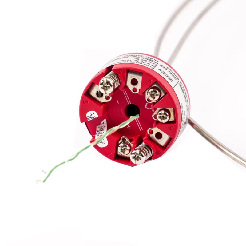 Mineral insulated type k thermocouple transmitter
