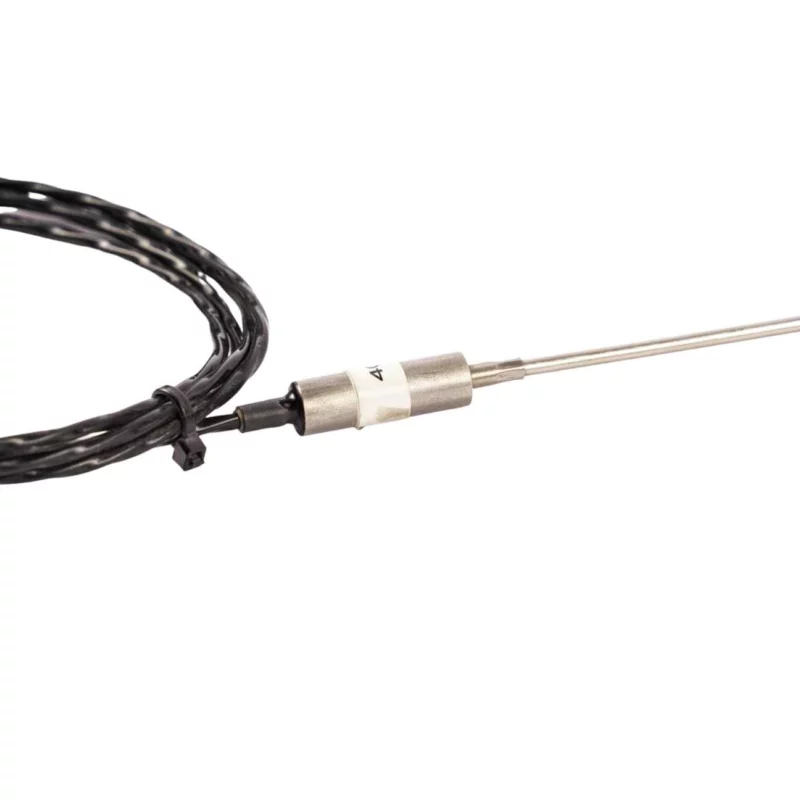 Mineral insulated type k thermocouple with a permanently attached cable