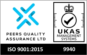 PQAL black on white ukas 9001 logo