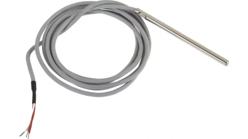 RTD sensor with a metal pocket