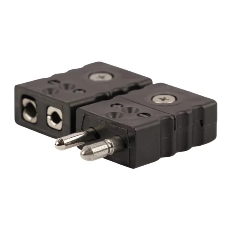 Type j standard thermocouple plugs and sockets