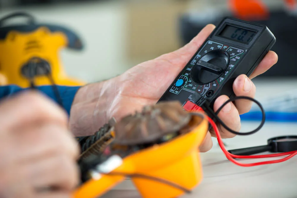 Voltmeter and a thermocouple